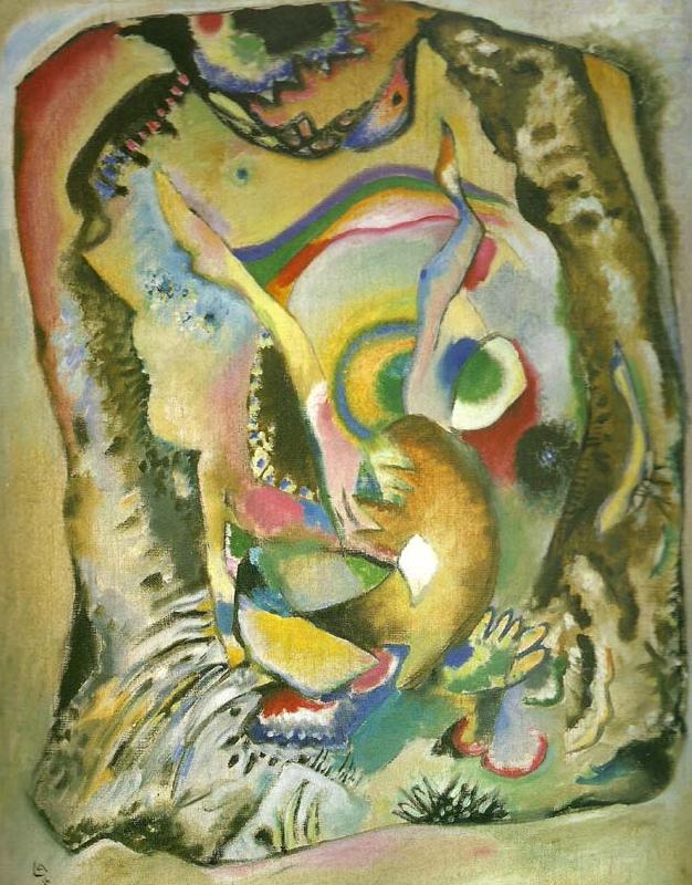 paintiong on light ground, Wassily Kandinsky